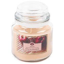 Arome Velká vonná svíčka ve skle Apple and Cinnamon, 424 g