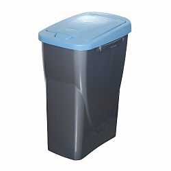 Koš na tříděný odpad modré víko; 51 x 21,5 x 36 cm; 25 l; plast
