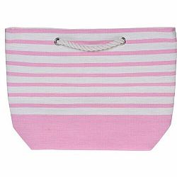 Plážová taška Stripes 52 x 38 cm, růžová