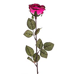 Umělá květina Růže velkokvětá 72 cm, růžová