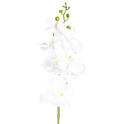 Umělá Orchidej čistě bílá, 86 cm